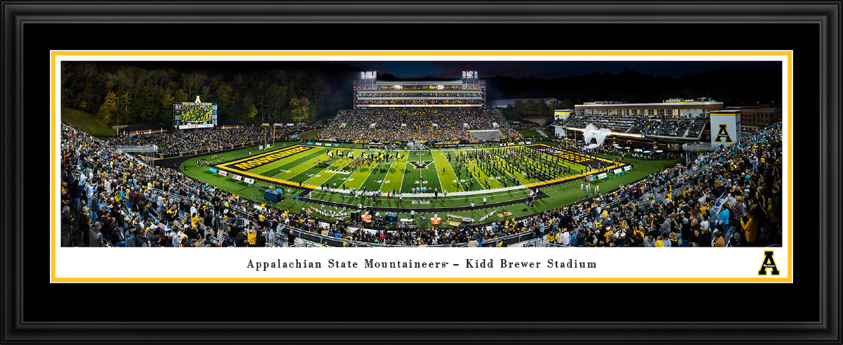 Appalachian State Mountaineers - Kidd Brewer Stadium - Deluxe Frame with Double Mat
