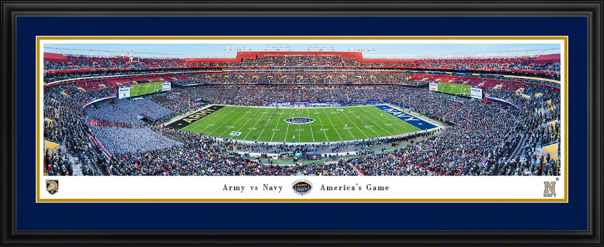 Navy Midshipmen - Army vs Navy America's Game - Deluxe Frame with Double Mat