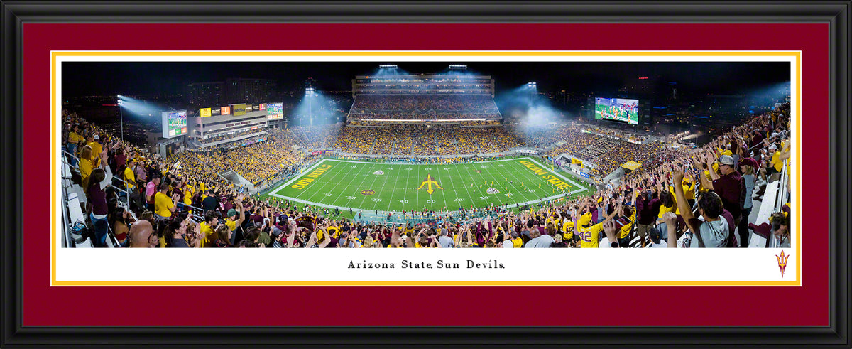 Arizona State Sun Devils - Mountain America Stadium - Deluxe Frame with Double Mat