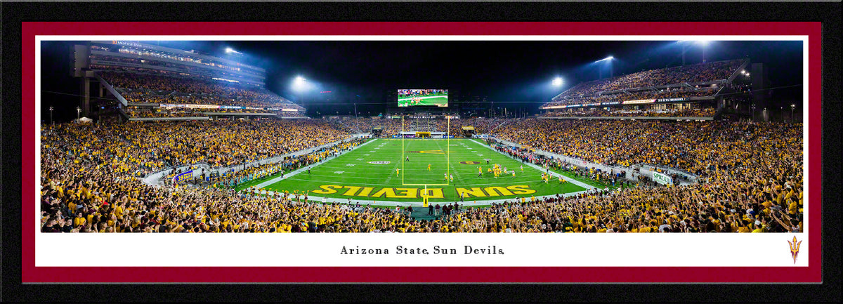 Arizona State Sun Devils - Mountain America Stadium - Endzone - Select Frame with Single Mat