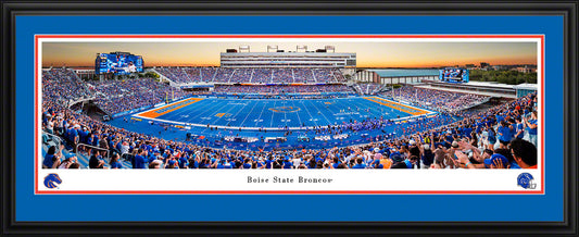 Boise State Broncos - Albertsons Stadium - Deluxe Frame with Double Mat