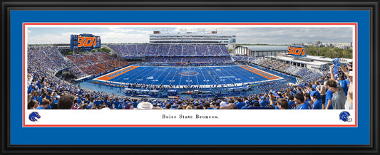 Boise State Broncos - Albertsons Stadium - Deluxe Frame with Double Mat