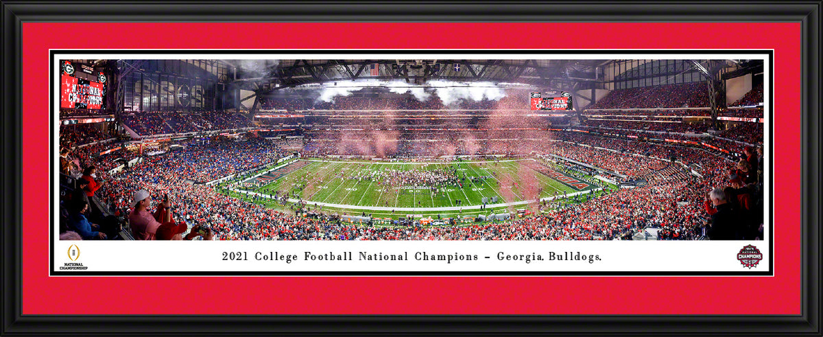 Georgia Bulldogs - 2022 CFP National Championship Celebration - Deluxe Frame with Double Mat