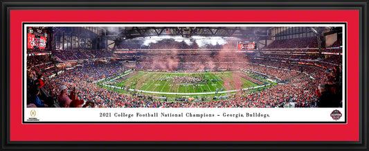 Georgia Bulldogs - 2022 CFP National Championship Celebration - Deluxe Frame with Double Mat
