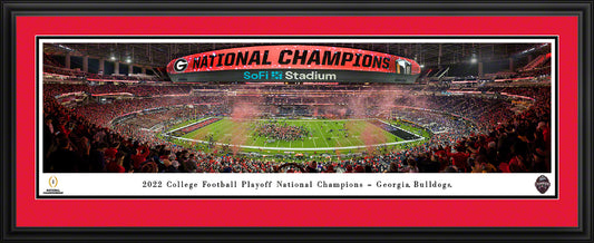 Georgia Bulldogs - 2023 CFP National Championship Celebration - Deluxe Frame with Double Mat