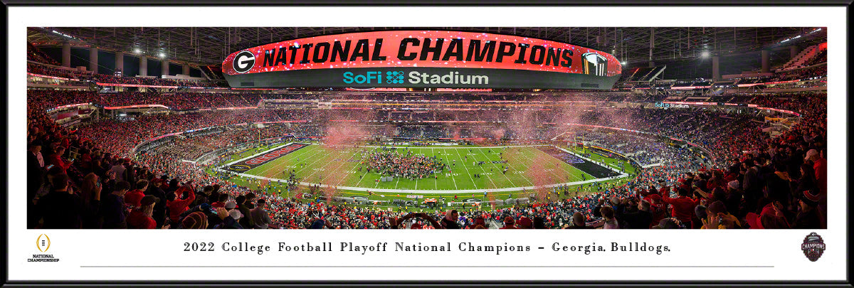 Georgia Bulldogs - 2023 CFP National Championship Celebration - Standard Frame