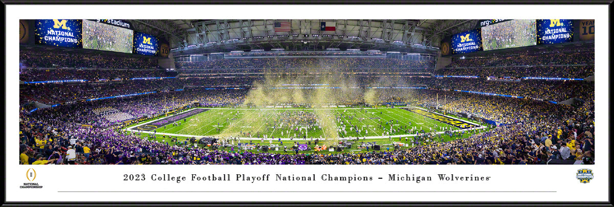 Michigan Wolverines - 2024 CFP National Championship Celebration - Standard Frame