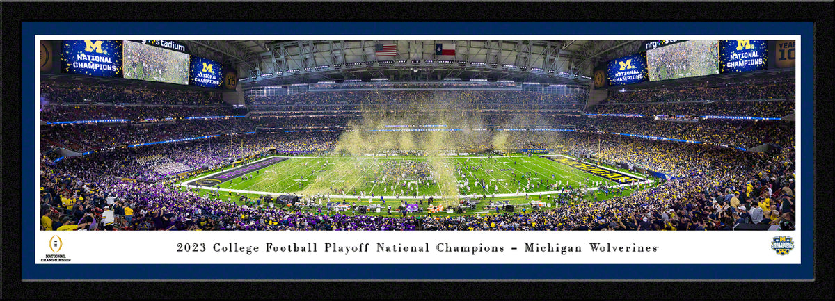 Michigan Wolverines - 2024 CFP National Championship Celebration - Select Frame with Single Mat