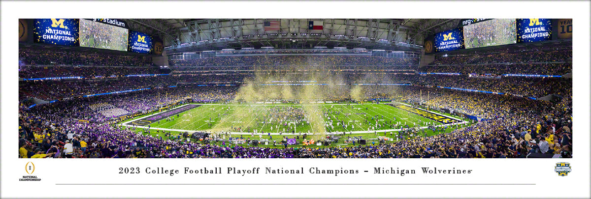 Michigan Wolverines - 2024 CFP National Championship Celebration - Unframed Poster