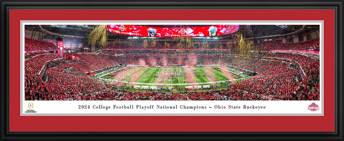 Ohio State Buckeyes - 2025 CFP National Championship Celebration - Deluxe Frame with Double Mat