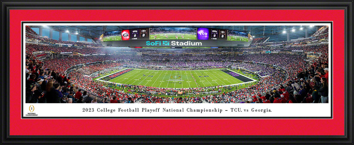 Georgia Bulldogs - 2023 CFP National Championship Kickoff - Deluxe Frame with Double Mat