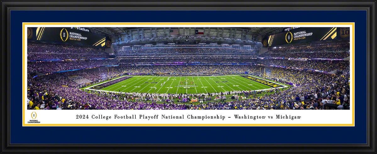 Michigan Wolverines - 2024 CFP National Championship Kickoff - Deluxe Frame with Double Mat