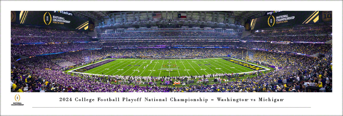 Michigan Wolverines - 2024 CFP National Championship Kickoff - Unframed Poster