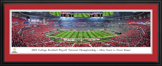 Ohio State Buckeyes - 2025 CFP National Championship Kickoff - Deluxe Frame with Double Mat