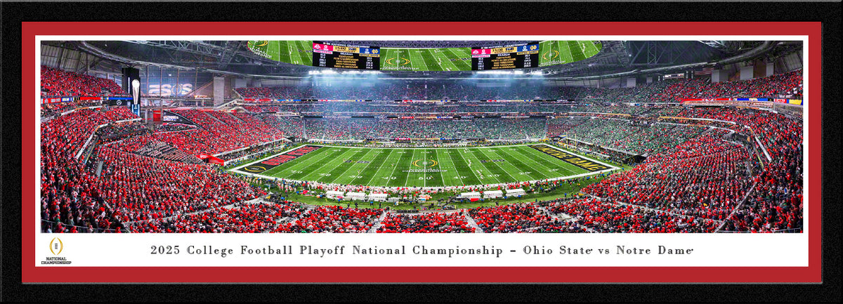 Ohio State Buckeyes - 2025 CFP National Championship Kickoff - Select Frame with Single Mat