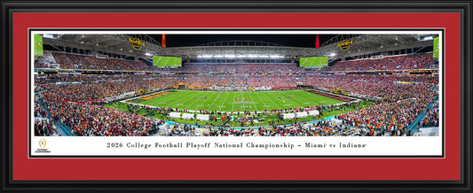 Indiana Hoosiers - 2026 CFP National Championship Kickoff - Deluxe Frame with Double Mat