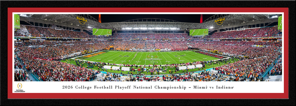 Indiana Hoosiers - 2026 CFP National Championship Kickoff - Select Frame with Single Mat