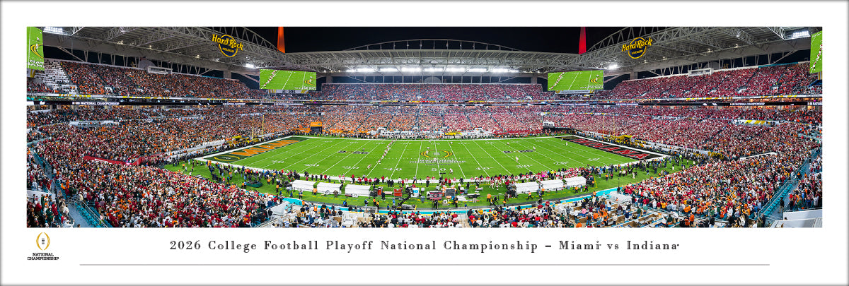 Indiana Hoosiers - 2026 CFP National Championship Kickoff - Unframed Poster