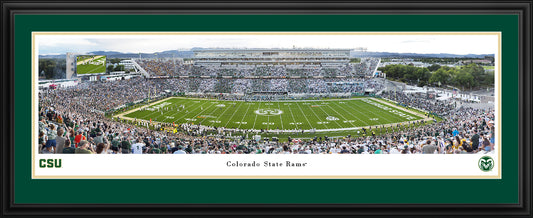 Colorado State Rams - Canvas Stadium - Deluxe Frame with Double Mat