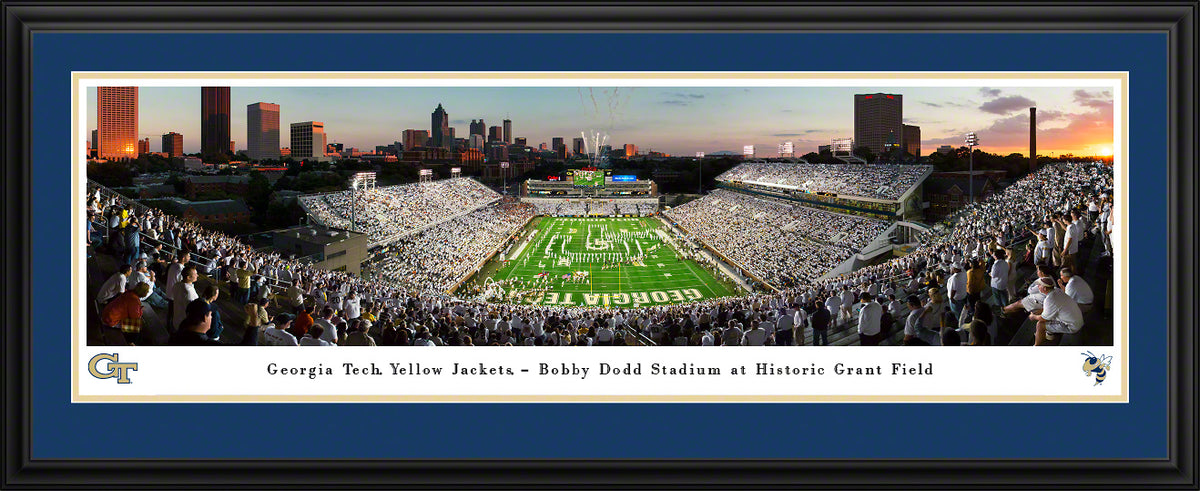 Georgia Tech Yellow Jackets - Bobby Dodd Stadium Band - Deluxe Frame with Double Mat