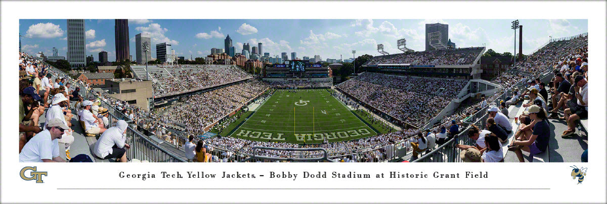 Georgia Tech Yellow Jackets - Bobby Dodd Stadium Endzone - Unframed Poster