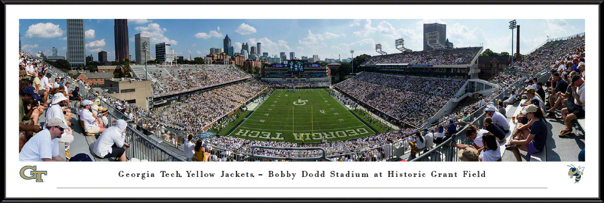 Georgia Tech Yellow Jackets - Bobby Dodd Stadium Endzone - Standard Frame