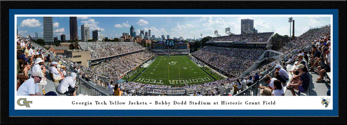 Georgia Tech Yellow Jackets - Bobby Dodd Stadium Endzone - Select Frame with Single Mat