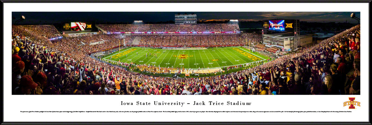 Iowa State Cyclones - Jack Trice Stadium Night Game - Standard Frame