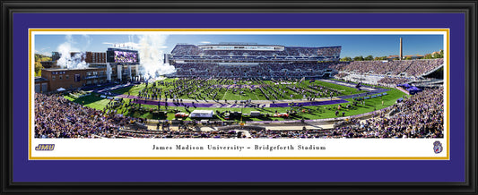 JMU Dukes - Bridgeforth Stadium - Deluxe Frame with Double Mat