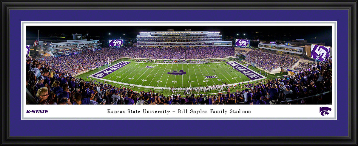 Kansas State Wildcats - Bill Snyder Family Stadium - Deluxe Frame with Double Mat