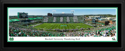 Marshall Thundering Herd - Joan C. Edwards Stadium - Deluxe Frame with Double Mat