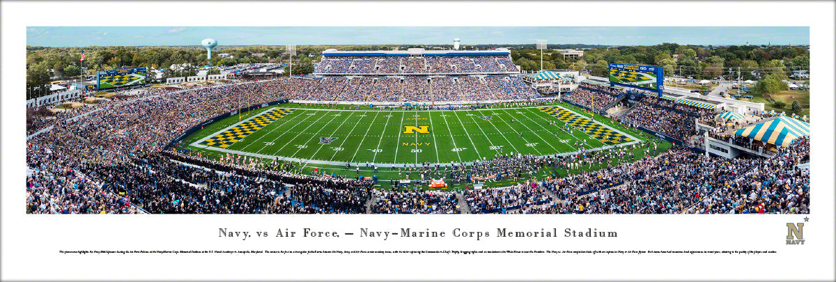 Navy Midshipmen - Navy-Marine Corps Memorial Stadium - Unframed Poster