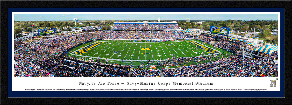 Navy Midshipmen - Navy-Marine Corps Memorial Stadium - Select Frame with Single Mat