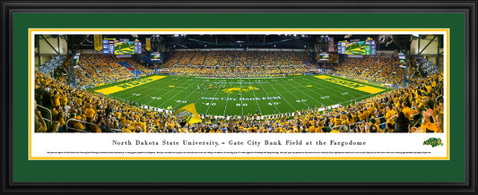 North Dakota State Bison - The Fargodome - Deluxe Frame with Double Mat