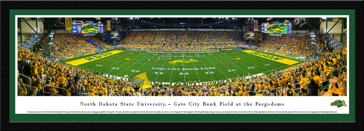 North Dakota State Bison - The Fargodome - Select Frame with Single Mat