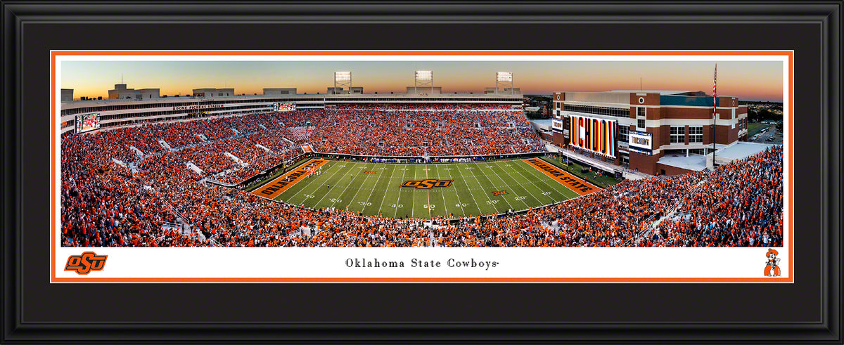Oklahoma State Cowboys - Boone Pickens Stadium - Deluxe Frame with Double Mat