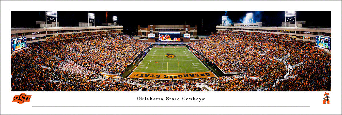 Oklahoma State Cowboys - Boone Pickens Stadium Endzone - Unframed Poster