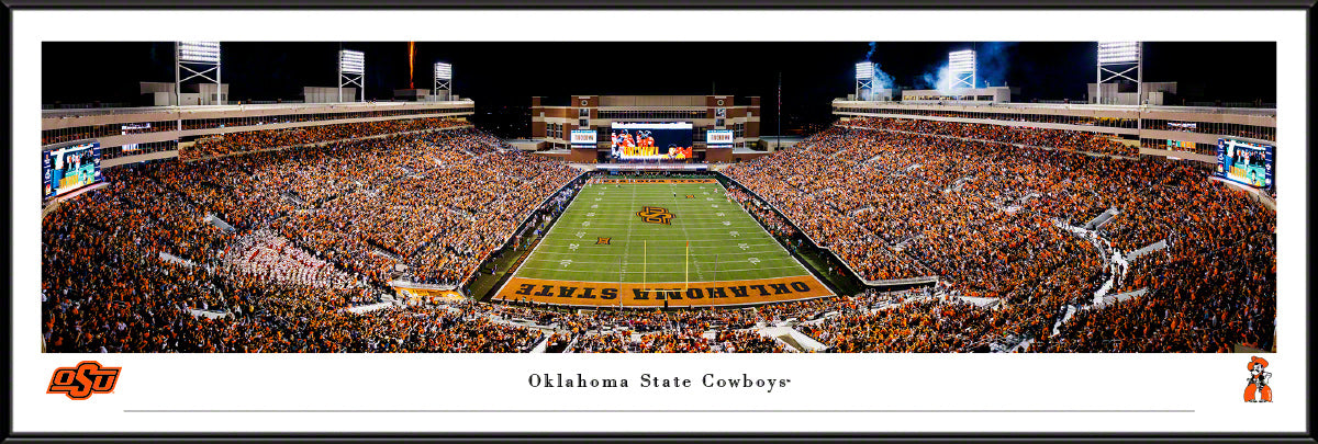 Oklahoma State Cowboys - Boone Pickens Stadium Endzone - Standard Frame