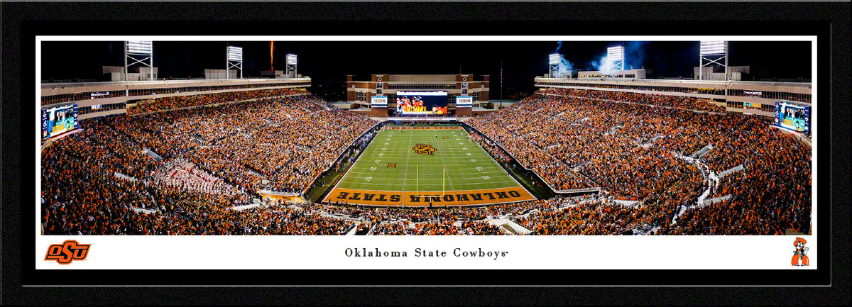 Oklahoma State Cowboys - Boone Pickens Stadium Endzone - Select Frame with Single Mat