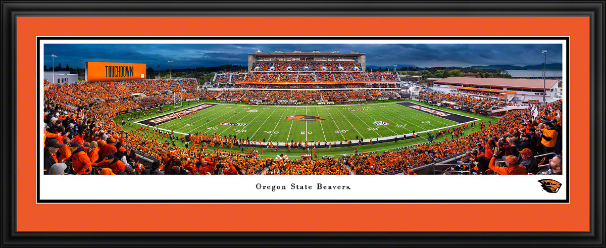 Oregon State Beavers - Reser Stadium - Deluxe Frame with Double Mat