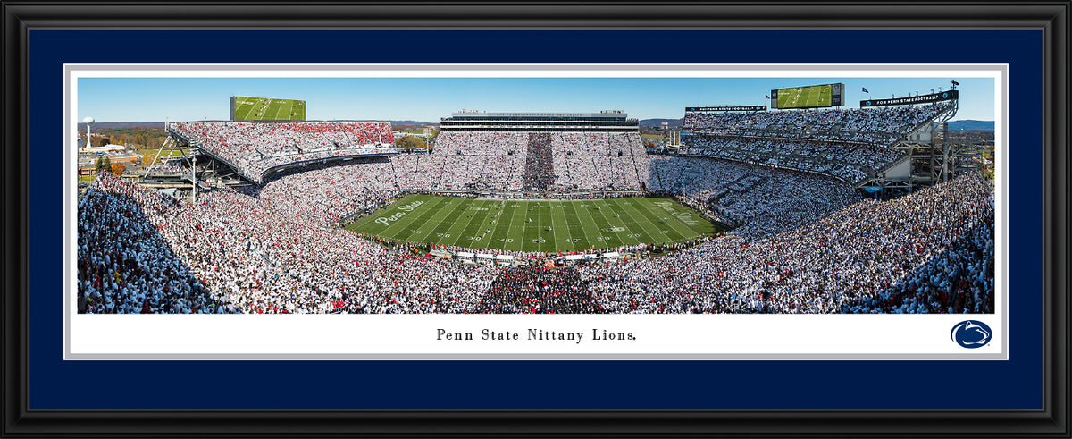 Penn State University - Beaver Stadium - Deluxe Frame with Double Mat