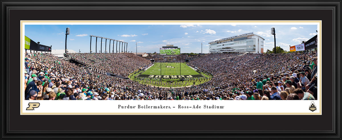 Purdue Boilermakers - Ross-Ade Stadium Endzone - Deluxe Frame with Double Mat
