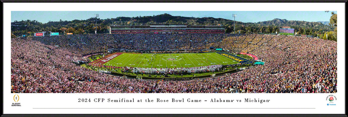 Michigan Wolverines 2024 CFP Rose Bowl Game - Standard Frame
