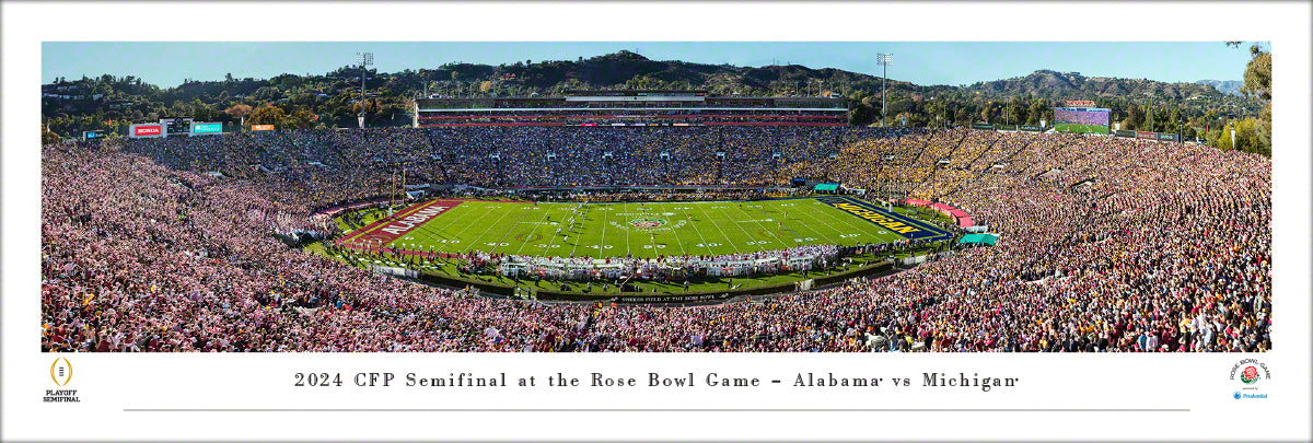 Michigan Wolverines 2024 CFP Rose Bowl Game - Unframed Poster