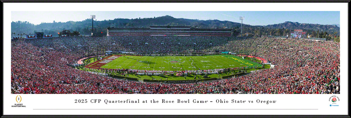 Ohio State Buckeyes 2025 CFP Rose Bowl Game - Standard Frame