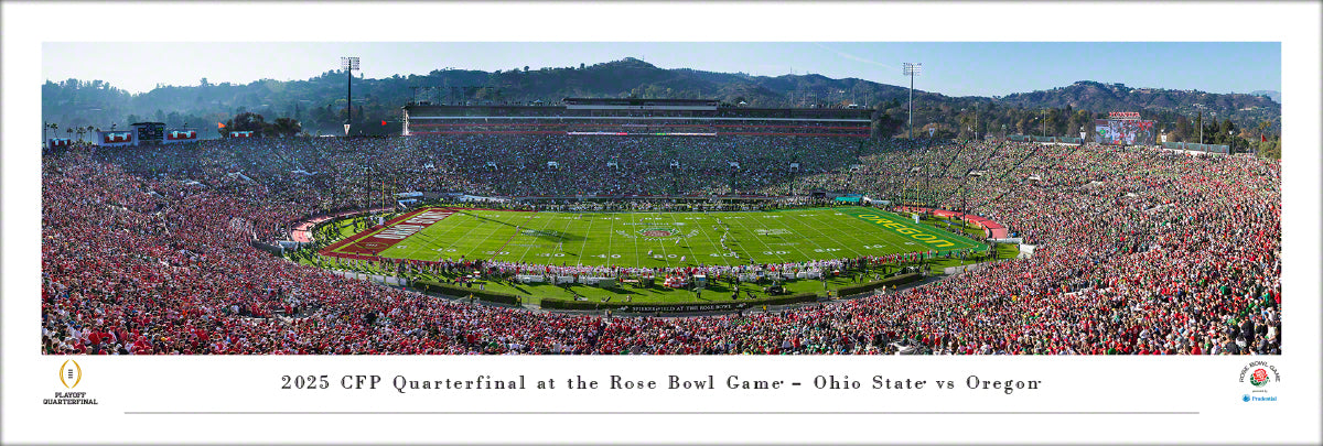 Ohio State Buckeyes 2025 CFP Rose Bowl Game - Unframed Poster