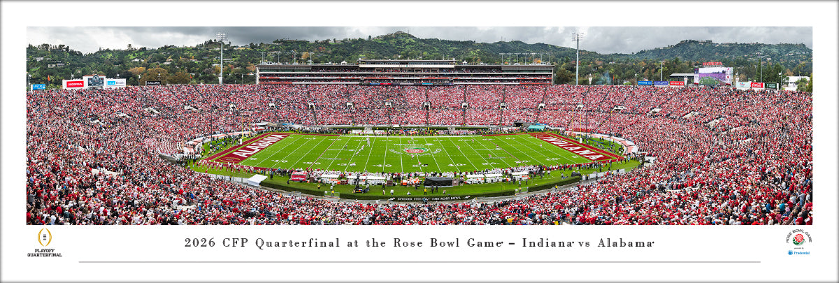 Indiana Hoosiers 2026 CFP Rose Bowl Game - Unframed Poster