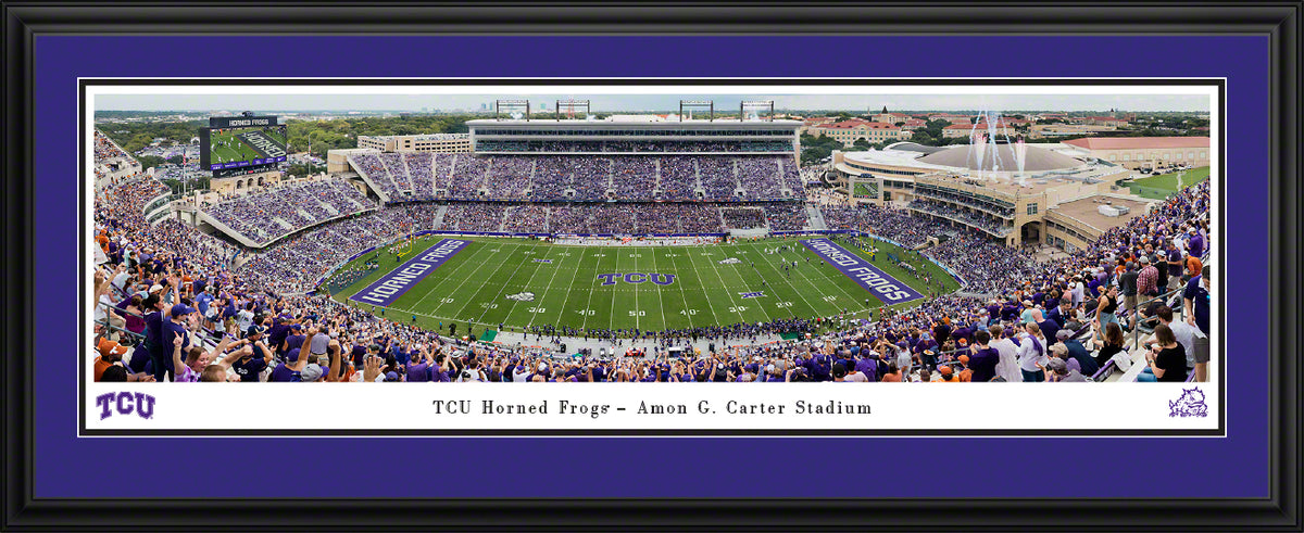 TCU Horned Frogs - Amon G. Carter Stadium - Deluxe Frame with Double Mat