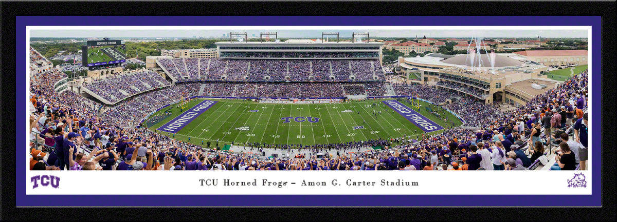 TCU Horned Frogs - Amon G. Carter Stadium - Select Frame with Single Mat