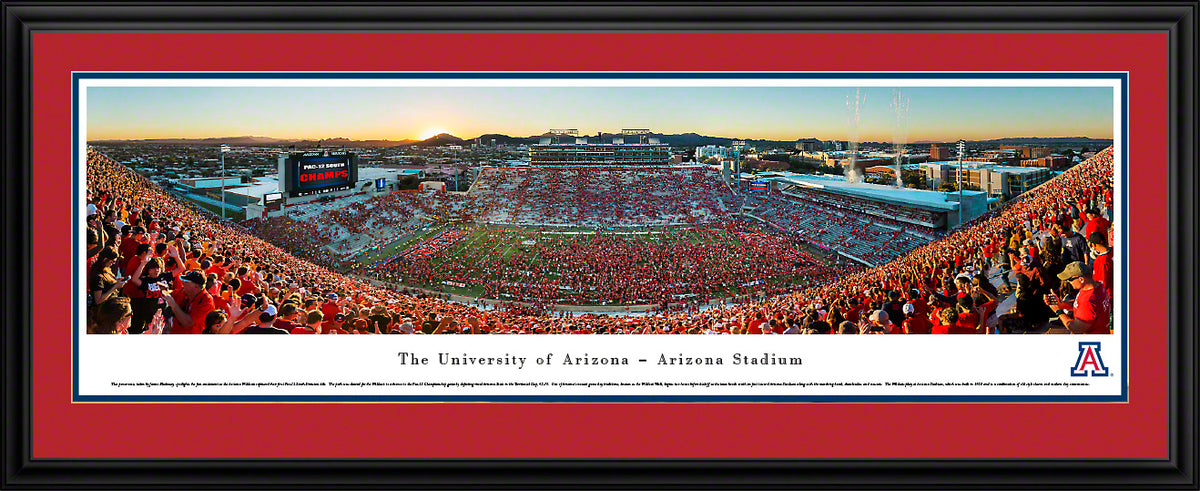 University of Arizona Wildcats - Arizona Stadium - Deluxe Frame with Double Mat